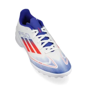 Adidas F50 League TF Advancement - Footwear White/Solar Red/Lucid Blue Kids - Image 5