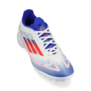 Adidas F50 League TF Advancement - Footwear White/Solar Red/Lucid Blue - Image 5
