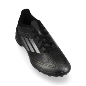Adidas F50 League TF Dark Spark - Core Black/Iron Metal/Gold Metallic Kids - Image 5