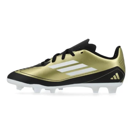 Adidas F50 Messi Club FxG Triunfo Dorado - Gold Metallic/Footwear White/Core Black Kids - Image 3