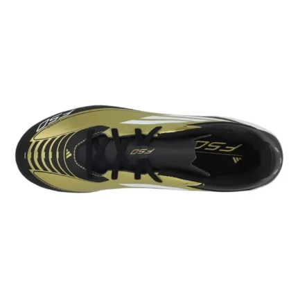 Adidas F50 Messi Club FxG Triunfo Dorado - Gold Metallic/Footwear White/Core Black - Image 4