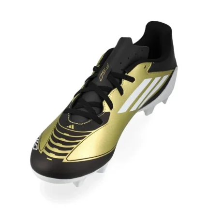 Adidas F50 Messi Club FxG Triunfo Dorado - Gold Metallic/Footwear White/Core Black - Image 7