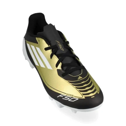 Adidas F50 Messi Club FxG Triunfo Dorado - Gold Metallic/Footwear White/Core Black - Image 5