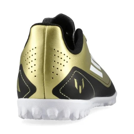 Adidas F50 Messi Club TF Triunfo Dorado - Gold Metallic/Footwear White/Core Black Kids - Image 6