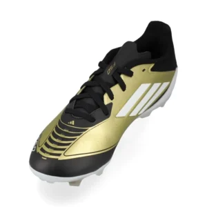 Adidas F50 Messi League FG/AG Triunfo Dorado - Gold Metallic/Footwear White/Core Black Kids - Image 7