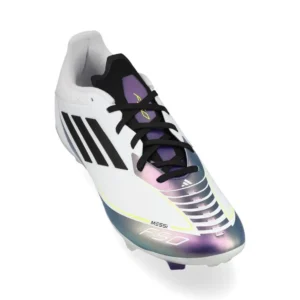 Adidas F50 Messi League FG/AG Triunfo Estelar - Footwear White/Core Black/Unity Purple - Image 5