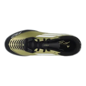 Adidas F50 Messi League TF Triunfo Dorado - Gold Metallic/Footwear White/Core Black Kids - Image 4