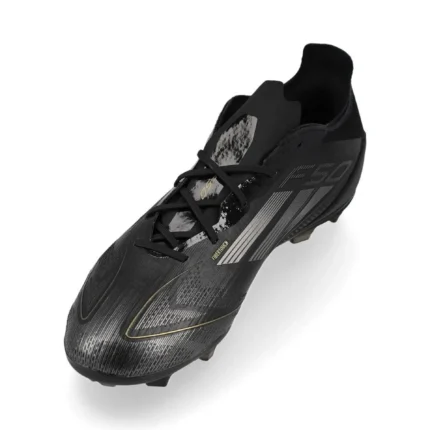 Adidas F50 Pro FG Dark Spark - Core Black/Iron Metal/Gold Metallic Kids - Image 7