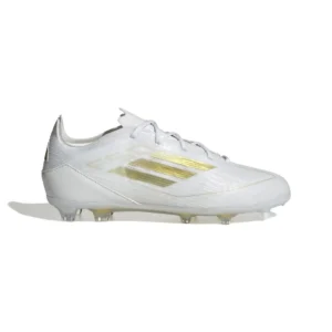 Adidas F50 Pro FG Day Spark - Footwear White/Gold Metallic/Footwear White Kids - Image 1
