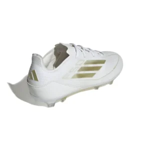 Adidas F50 Pro FG Day Spark - Footwear White/Gold Metallic/Footwear White Kids - Image 4