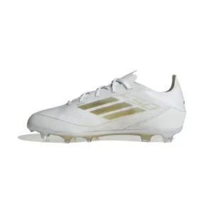 Adidas F50 Pro FG Day Spark - Footwear White/Gold Metallic/Footwear White Kids - Image 2