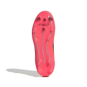Adidas F50 Pro FG Vivid Horizon - Turbo/Aurora Black/Platin Metallic Kids - Image 2