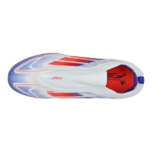 Adidas F50 Pro Laceless FG Advancement - Footwear White/Solar Red/Lucid Blue Kids - Image 4