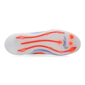 Adidas F50 Pro Laceless FG Advancement - Footwear White/Solar Red/Lucid Blue Kids - Image 2