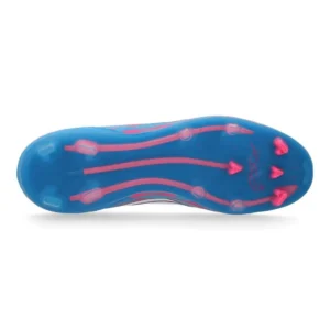 Adidas F50 Pro Laceless FG Reemergence - Solar Blue/Footwear White/Solar Pink Kids - Image 2
