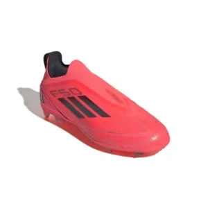Adidas F50 Pro Laceless FG Vivid Horizon - Turbo/Aurora Black/Platin Metallic Kids - Image 3