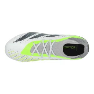 Adidas Predator Accuracy .1 FG Crazyrush - Footwear White/Core Black/Lucid Lemon Kids - Image 4