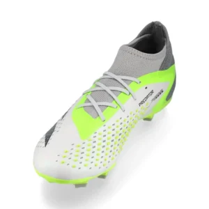 Adidas Predator Accuracy .1 FG Crazyrush - Footwear White/Core Black/Lucid Lemon Kids - Image 7