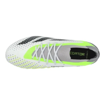 Adidas Predator Accuracy .1 Low FG Crazyrush - Footwear White/Core Black/Lucid Lemon - Image 4