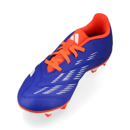 Adidas Predator Club FxG Advancement - Lucid Blue/Footwear White/Solar Red Kids - Image 7