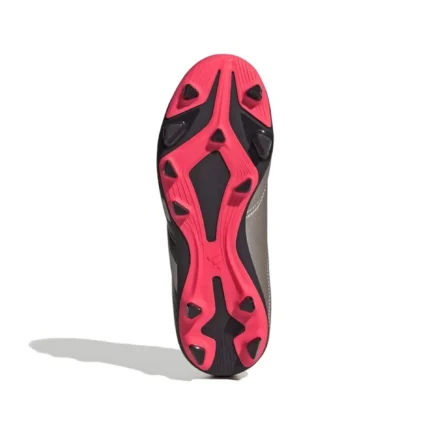 Adidas Predator Club FxG Vivid Horizon - Platin Metallic/Aurora Black/Turbo Kids - Image 2