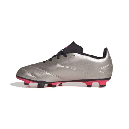 Adidas Predator Club FxG Vivid Horizon - Platin Metallic/Aurora Black/Turbo Kids - Image 3