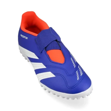 Adidas Predator Club Velcro TF Advancement - Lucid Blue/Footwear White/Solar Red Kids - Image 5
