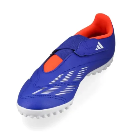 Adidas Predator Club Velcro TF Advancement - Lucid Blue/Footwear White/Solar Red Kids - Image 7
