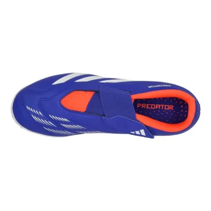Adidas Predator Club Velcro TF Advancement - Lucid Blue/Footwear White/Solar Red Kids - Image 4