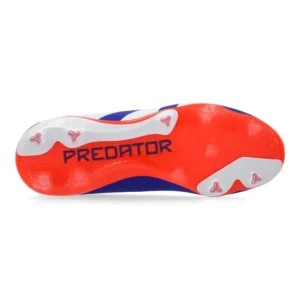 Adidas Predator Elite FG Advancement - Lucid Blue/Footwear White/Solar Red Kids - Image 2