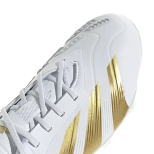 Adidas Predator Elite FG Day Spark - Footwear White/Gold Metallic/Footwear White Kids - Image 5