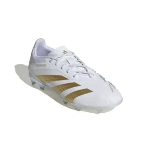Adidas Predator Elite FG Day Spark - Footwear White/Gold Metallic/Footwear White Kids - Image 4