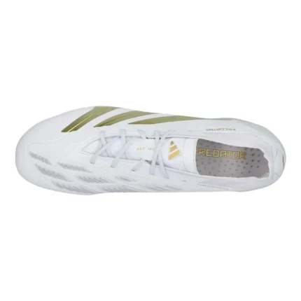 Adidas Predator Elite FG Day Spark - Footwear White/Gold Metallic/Footwear White - Image 4