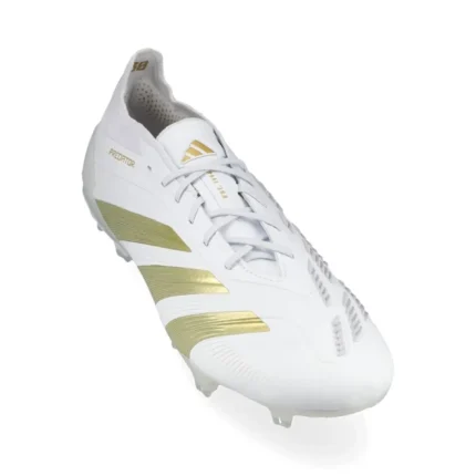 Adidas Predator Elite FG Day Spark - Footwear White/Gold Metallic/Footwear White - Image 7