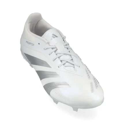 Adidas Predator Elite FG Pearlized - Footwear White/Silver Metallic Kids - Image 5