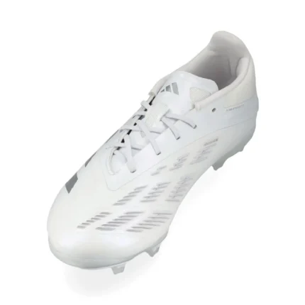 Adidas Predator Elite FG Pearlized - Footwear White/Silver Metallic Kids - Image 7