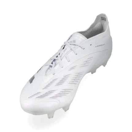 Adidas Predator Elite FG Pearlized - Footwear White/Silver Metallic - Image 5