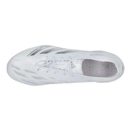 Adidas Predator Elite FG Pearlized - Footwear White/Silver Metallic - Image 4