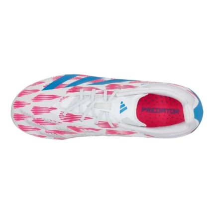 Adidas Predator Elite FG Reemergence - Footwear White/Solar Blue/Solar Pink Kids - Image 4