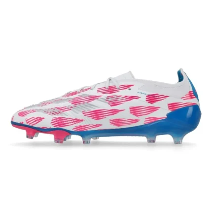 Adidas Predator Elite FG Reemergence - Footwear White/Solar Blue/Solar Pink - Image 3
