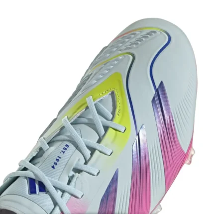 Adidas Predator Elite FG Stellar Icon - Almost Blue/Lucid Pink/Semi Solar Yellow - Image 9