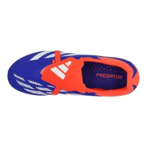 Adidas Predator Elite Fold-Over Tongue FG Advancement - Lucid Blue/Footwear White/Solar Red Kids - Image 4