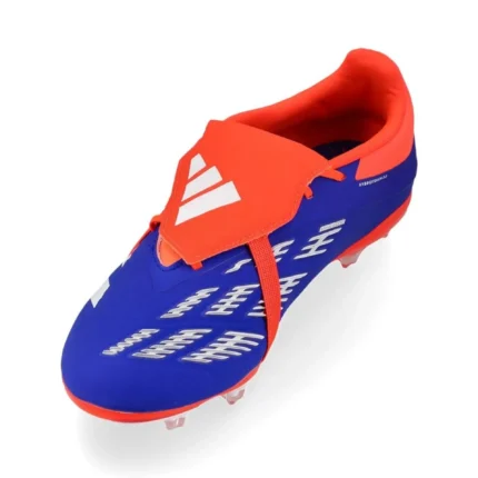 Adidas Predator Elite Fold-Over Tongue FG Advancement - Lucid Blue/Footwear White/Solar Red Kids - Image 7