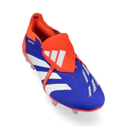 Adidas Predator Elite Fold-Over Tongue FG Advancement - Lucid Blue/Footwear White/Solar Red - Image 7