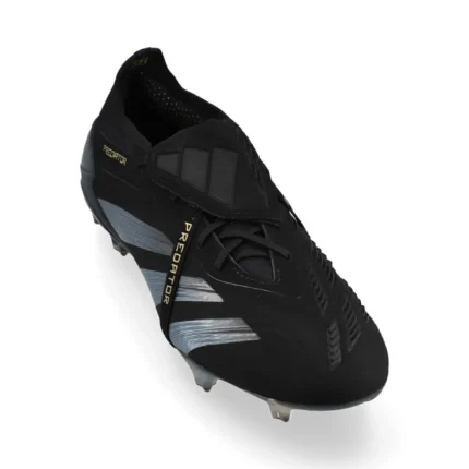 Adidas Predator Elite Fold-Over Tongue FG Dark Spark - Core Black/Carbon/Gold Metallic - Image 5