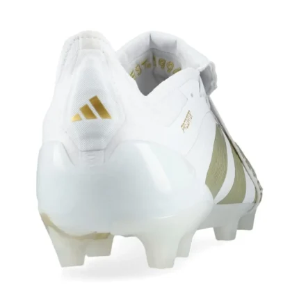 Adidas Predator Elite Fold-Over Tongue FG Day Spark - Footwear White/Gold Metallic/Footwear White - Image 6