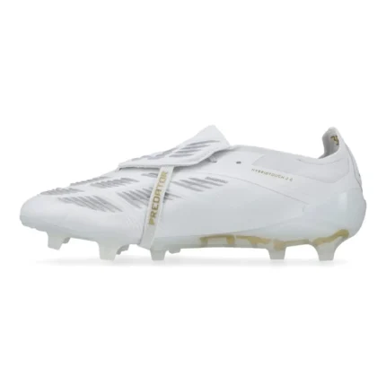 Adidas Predator Elite Fold-Over Tongue FG Day Spark - Footwear White/Gold Metallic/Footwear White - Image 3