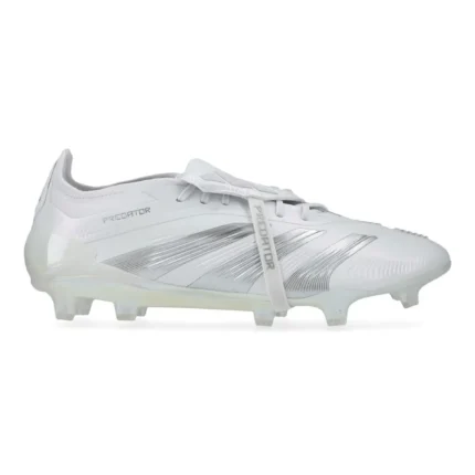 Adidas Predator Elite Fold-Over Tongue FG Pearlized - Footwear White/Silver Metallic - Image 1