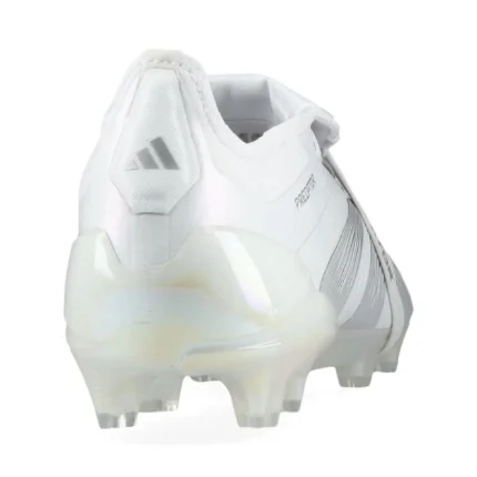 Adidas Predator Elite Fold-Over Tongue FG Pearlized - Footwear White/Silver Metallic - Image 6
