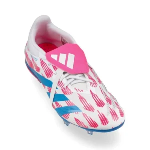 Adidas Predator Elite Fold-Over Tongue FG Reemergence - Footwear White/Solar Blue/Solar Pink Kids - Image 5